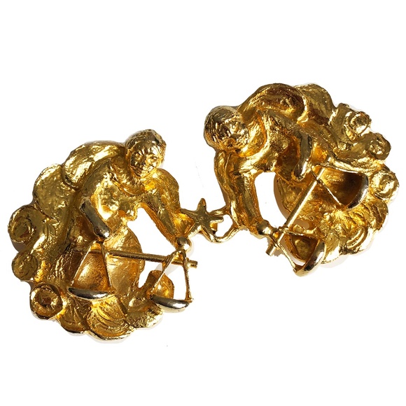 Vintage Mimi di N Belt Buckle Statement Piece Zodiac Libra Oversized Rare HTF main image 4